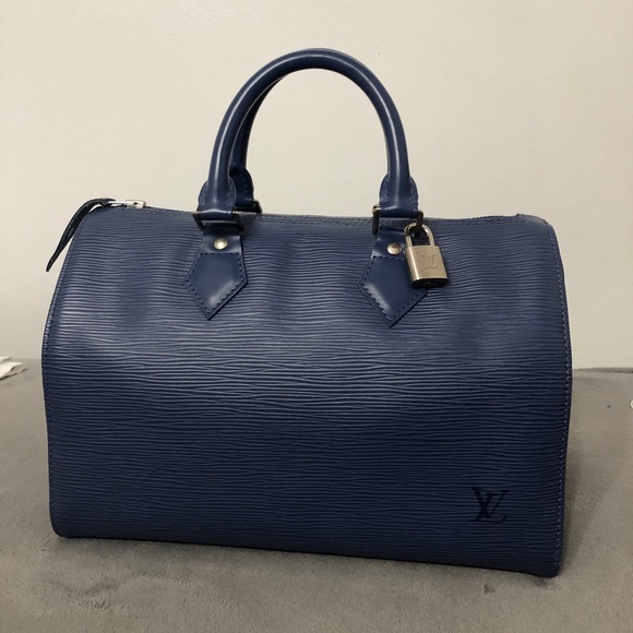 Louis Vuitton Speedy 30 Epi Azur Canvas - Picture 1 of 16